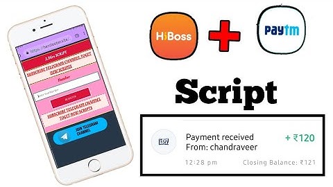 #HiBoss unlimited trick refer bypass Best Paytm Earning Apps #Script