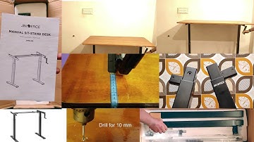 Height adjustable desk | Sit stand desk |Standing desk Unboxing and assembly | JIN | LUMI