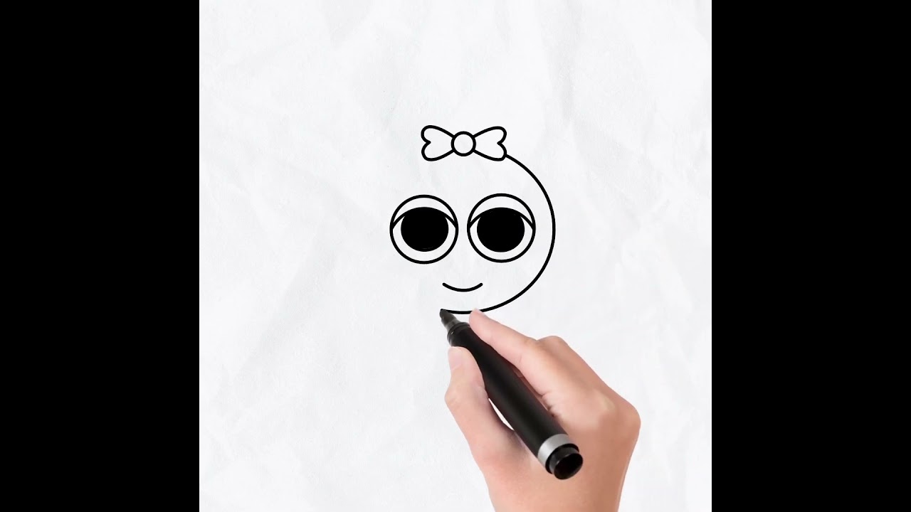 Drawing Pinky ( Pink ) from Incredibox Sprunki