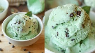Keto Mason Jar Ice Cream | Mint Chocolate Chip