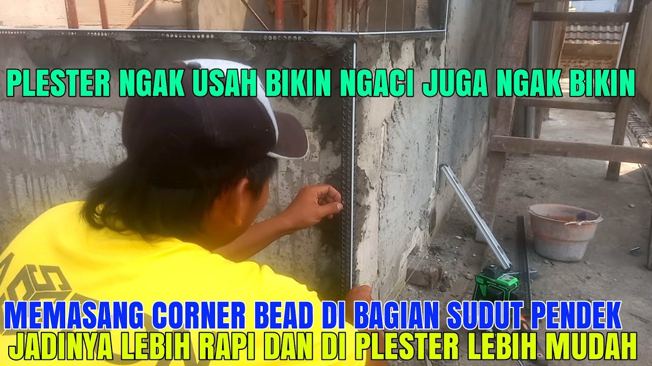 Memasang corner bead sudut yang mudah dan cepat YouTube