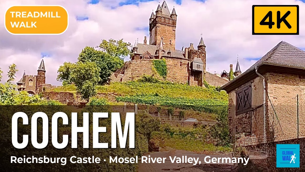 Cochem 4K — Reichsburg Castle & Mosel Wine Town, Germany
