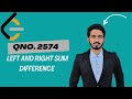 LEETCODE | Left and Right sum Difference | Problem solving | QNo. 2574