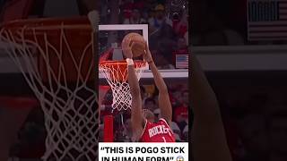 Amen Thompson has INSANE athleticism 🏀⏫⬆️🚀#houstonrockets #nbaplayoffs #dunk #athleticism