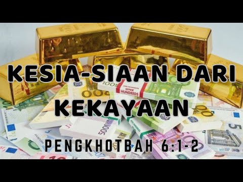 Video: Apa yang dimaksud dengan kesia-siaan oleh wilfred berutang?