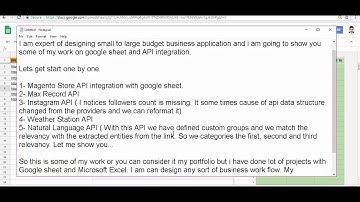 API Integration with google sheet