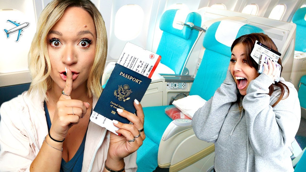 SURPRISING FRIENDS W/ FREE FIRST CLASS GREECE TICKETS!!