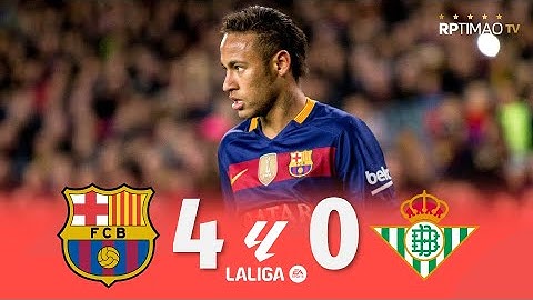 Barcelona 4 x 0 Real Betis ● La Liga 15/16 Extended Goals & Highlights ᴴᴰ