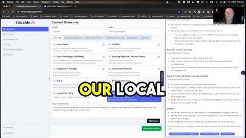 Ai with Dr Craig Hansen - Is this Ai tool going to help teachers & students? Efficient Lesson Plans