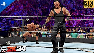 WWE 2K24 - Goldberg VS The Undertaker - Best WrestleMania Match Ever | 4K PS5