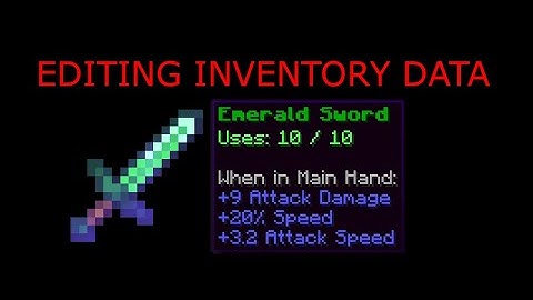 Datapack Tools Episode 4: Player Inventory Data