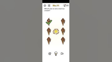 Brain Out Level 11 (Which One Is Not A Real Ice Cream?) Solution