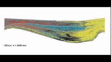 XES06 Grain Maps: Experimental Study of Interacting Fans and Rivers (strike sections)