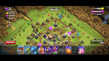1.1 million Gold and Elixir and 10k Dark elixir...Another massive loot attack. Great Clouding 🌟🌟🌟