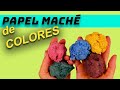 🛍PAPEL MACHE de Colores ♻ Teñido ⏱Conservación 🌈 Coloración Todo FACIL y RÁPIDO ( Paper Mache Clay)