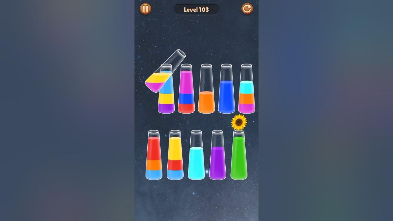 Water Sort level 103 game gamer gaming shorts viral shortsvideo 