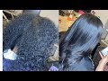 Silk Press on Natural Hair