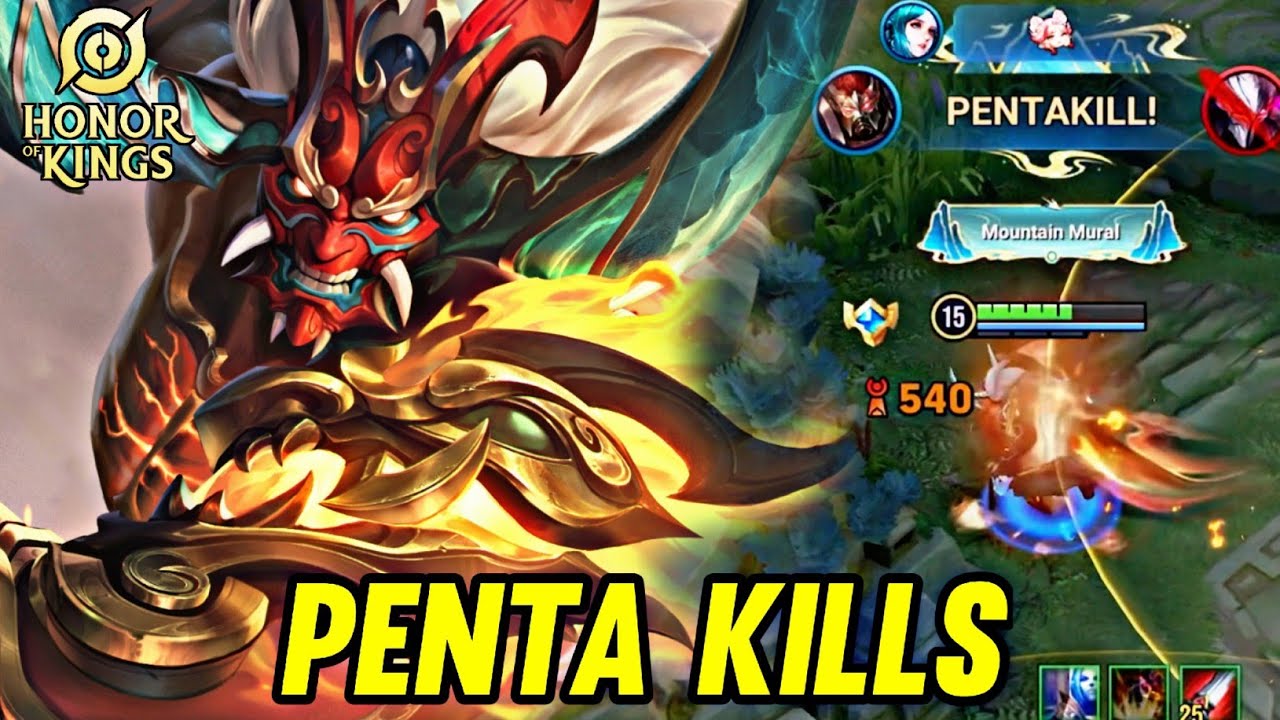 HOK : DIAN WEI GAMEPLAY | PENTA KILLS - HONOR OF KINGS