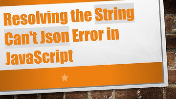 Resolving the String Can