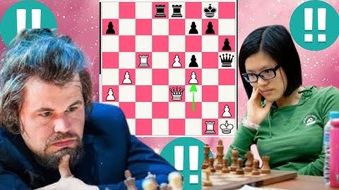 Finest Magnus Carlsen vs Hou Yifan chess game 25