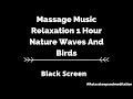 Massage Music Relaxation 1 Hour Nature Waves And Birds BLACK SCREEN