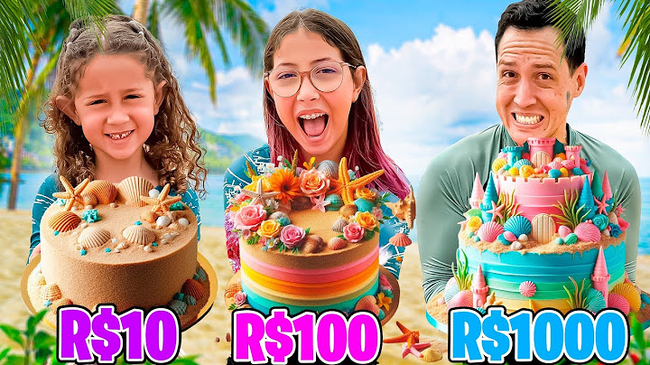 QUEM FIZER O MELHOR BOLO DE R$10, R$100 E R$1000 REAIS, VENCE! *Deu ruim