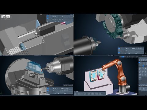 Tebis CNC Simulator supports all machine types in the machine library (en)