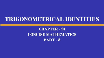 Trigonometrical identities ch-21 class-10 icse Ex- 21(a) part -3