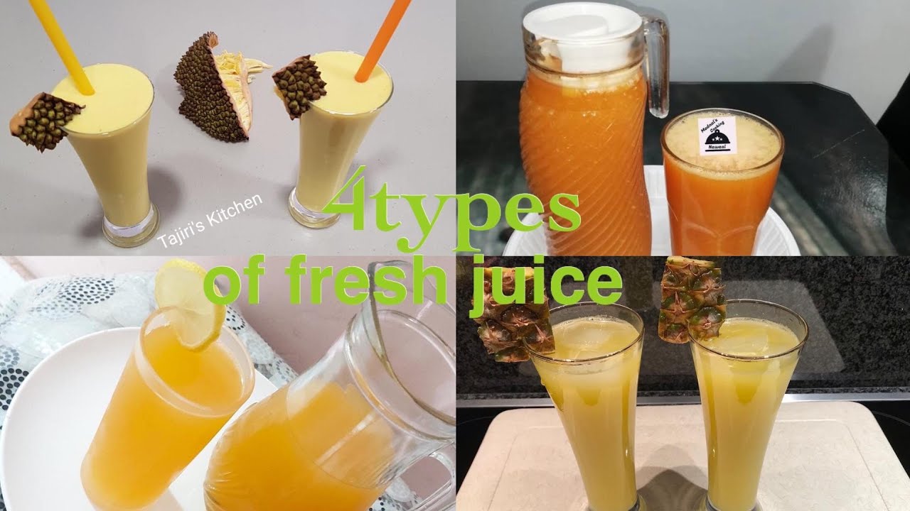 JINSI YA KUTENGEZA AINA 4 ZA JUICE (COLLABORATION FROM 4 YOUTUBERS