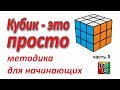 Простой способ собрать кубик Рубика (Перестановка верхнего слоя)