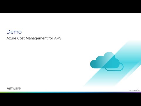 AVS Deployment Deep Dive Series - Module 4: Cost Management