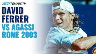 Andre Agassi vs David Ferrer: The Day Ferrer Shocked the Tennis World! screenshot 4