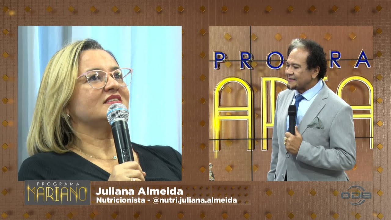 Nutricionista Juliana Almeida fala sobre comidas juninas no Programa Mariano 10 06 2023