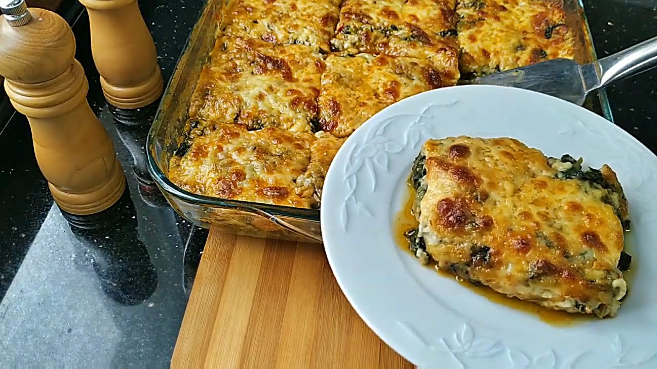 Ispanağı Fırında Tarifimle Yapın Lezzeti Tadın (Fırında Ispanak Beşamelli Ana Yemek Tarifi)