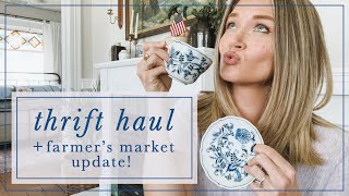 Thrift Haul + Farmers Market Update!