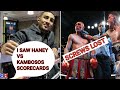 SHOCKING: TEOFIMO LOPEZ GOES OFF DEEP END SAYS HE SAW HANEY VS KAMBOSOS JUDGES SCORECARD HANEY WIN