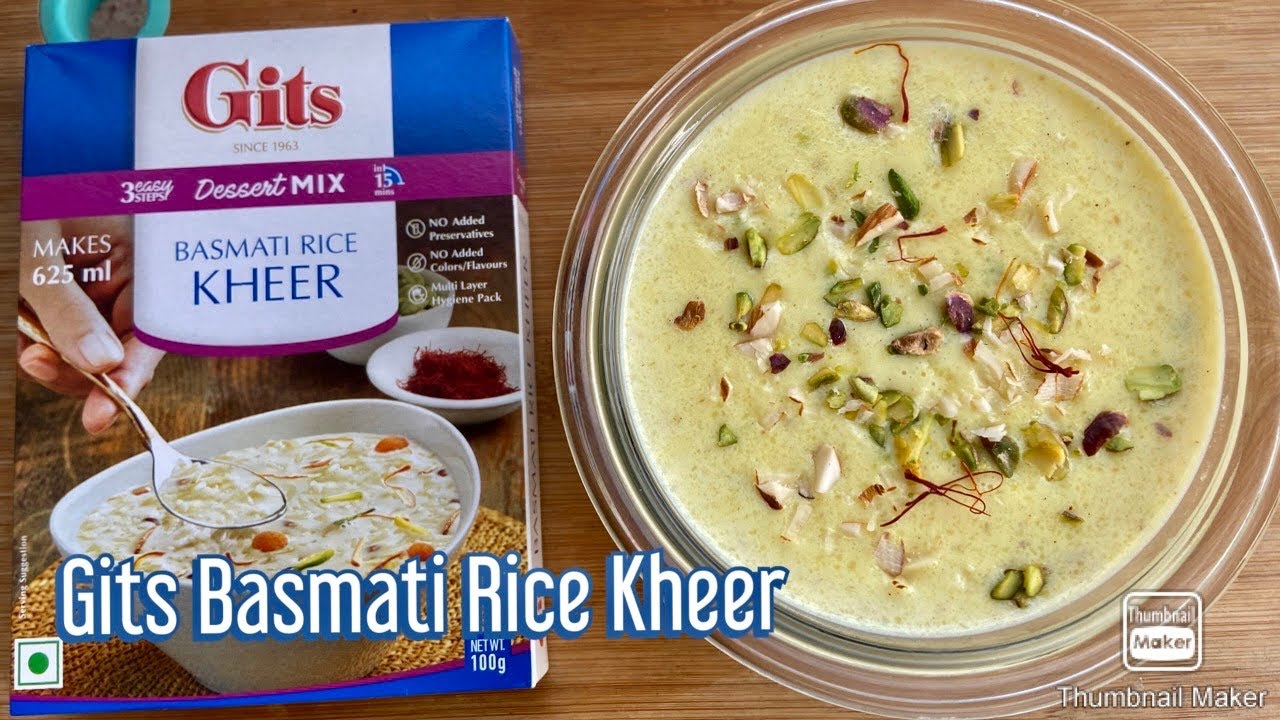 Gits Basmati Rice Kheer Mix Instant Kheer Mix Basmati Rice Kheer in