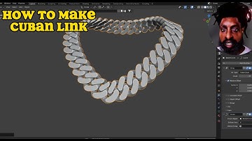 "How to Make a Realistic Cuban Link Chain in Blender | Beginner-Friendly 3D Tutorial"