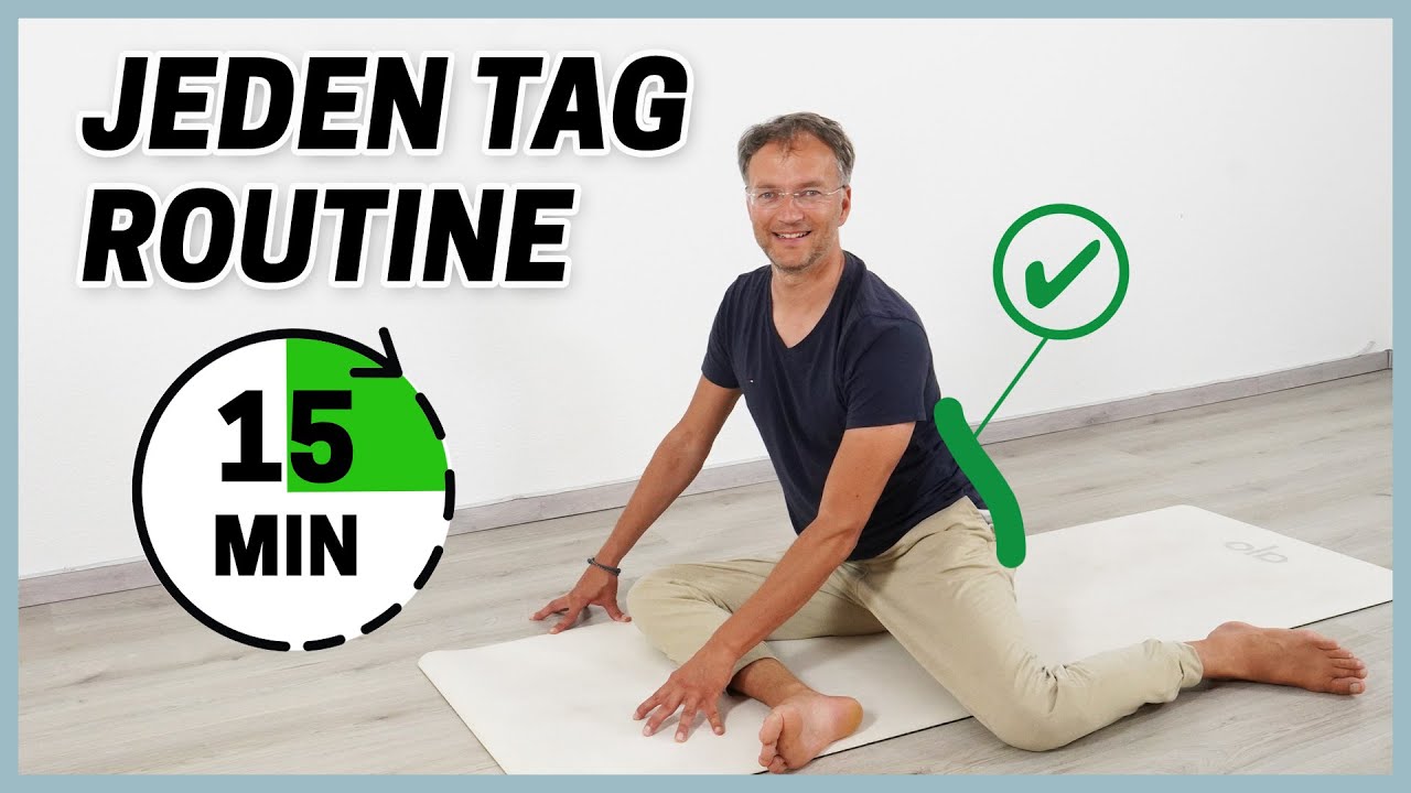 15 Minuten Routine gegen RÜCKENSCHMERZEN (zum Mitmachen)