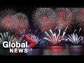 New Year's 2019: Hong Kong's Victoria Harbour lit up by spectacular display