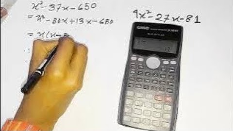 ক্যালকুলেটরের সাহায্যে মিডিল ট্রাম সমাধান | Solve the middle term with the help of calculator |