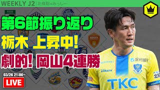 ホーム連勝の栃木が上昇中 第6節振り返り#週刊J2 2024.03.26