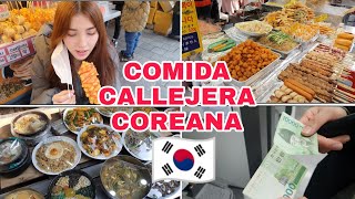 Probé la comida callejera de Corea 🧐🇰🇷🇨🇱 | Si visitan Corea deben venir! | Nicolisa Vlog