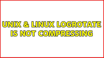Unix & Linux: Logrotate is not compressing