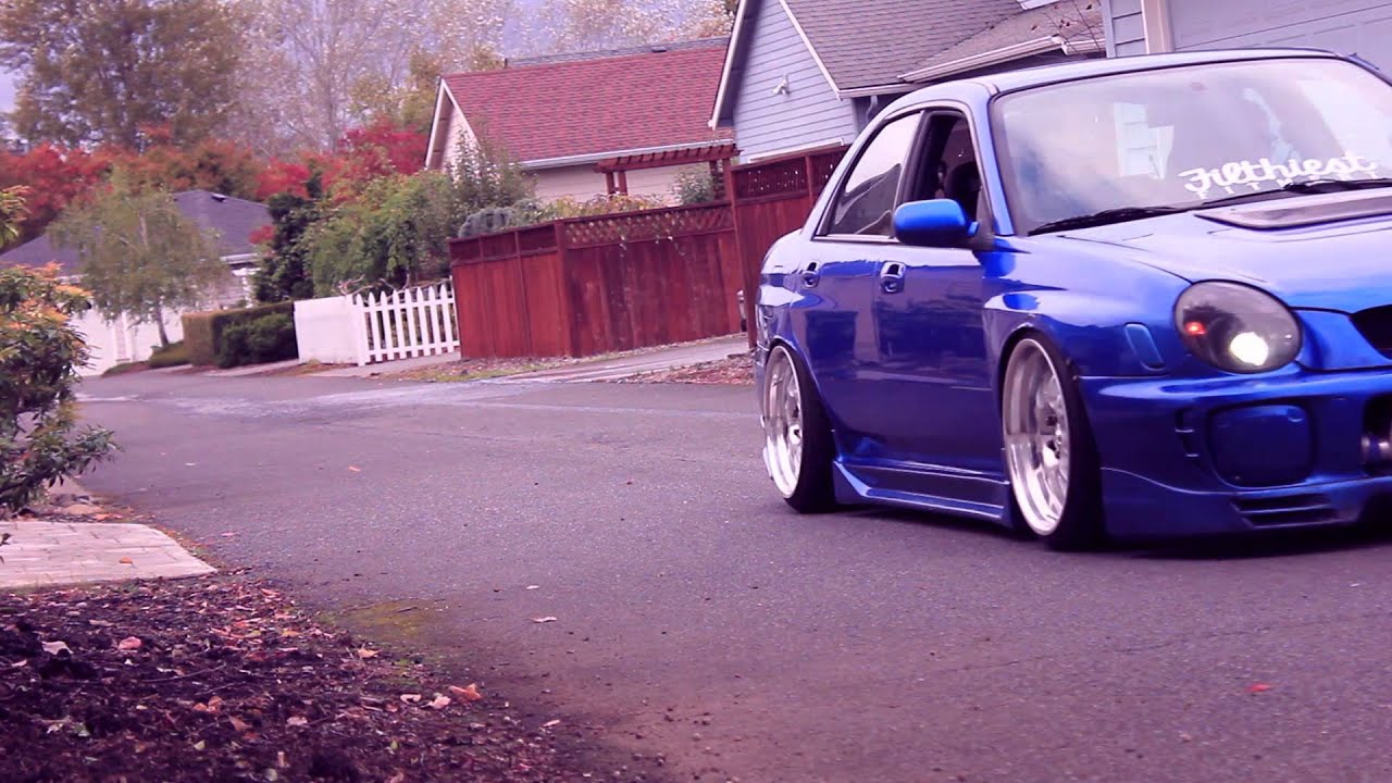Andrew Lange's Stanced WRX - YouTube