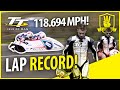 Isle of man tt  lap record smashed  118694 mph 3 wheeling sidecar racing tt 2018