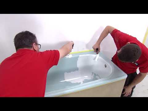 Vidéo: Comment bien appliquer la peinture acrylique pour le bain ?
