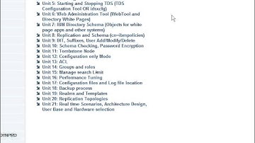 IBM Tivoli Directory Server (TDS) Online Training and Placement Support