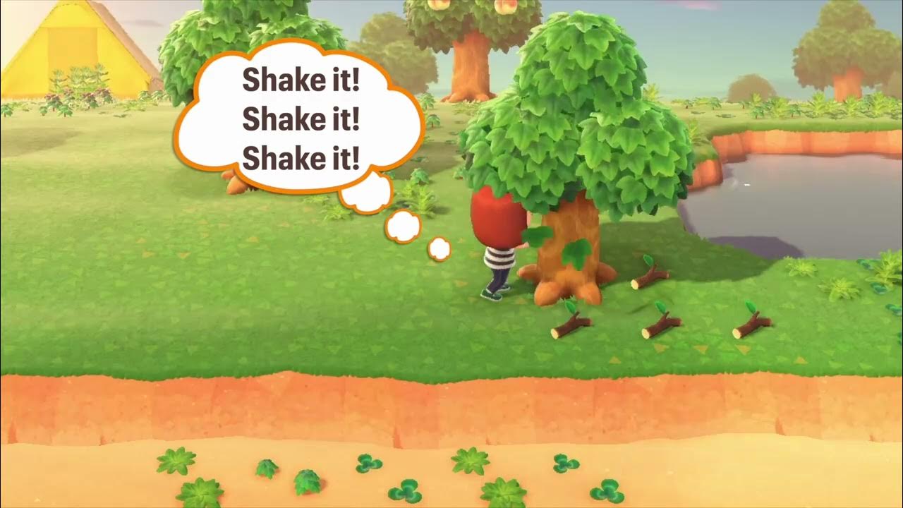 Shake out of trees! Animal Crossing New Horizons ACNH YouTube