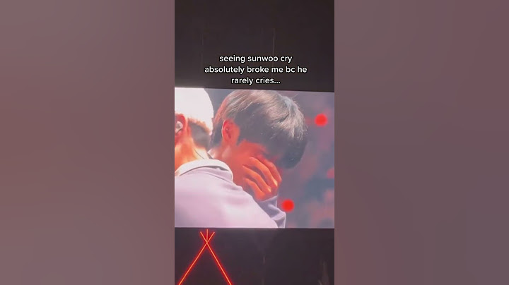 the boyz sunwoo crying on stage